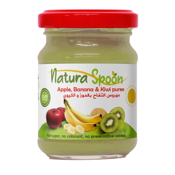 Natura spoon Apple Banana   Kiwi puree