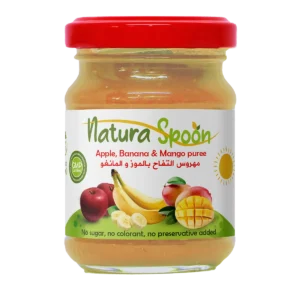 Natura spoon Apple Banana   Mango puree