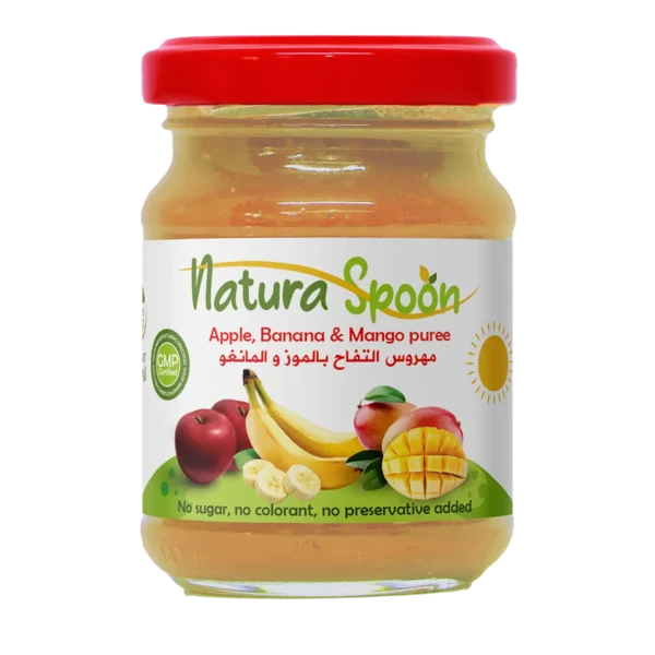 Natura spoon Apple Banana   Mango puree