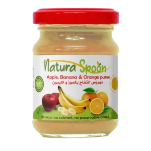 Natura spoon Apple Banana   Orange puree