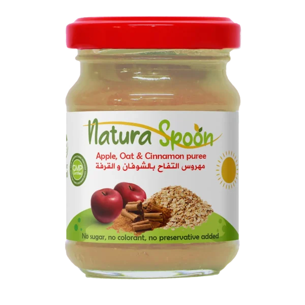 Natura spoon Apple Oat   Cinnamon puree