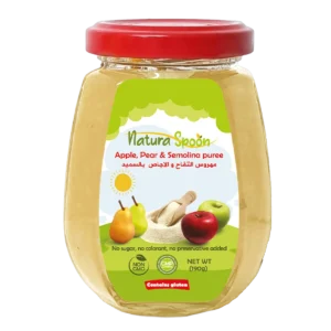 Natura spoon Apple Pear   Semolina puree