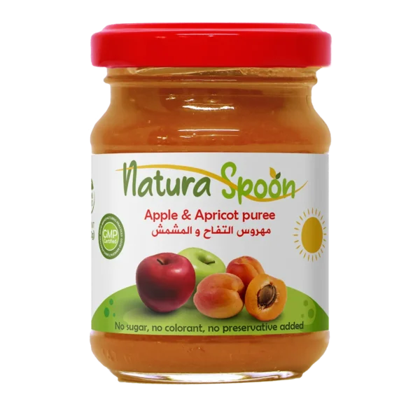 Natura spoon Apple   Apricot puree