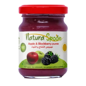 Natura spoon Apple   Blackberry puree