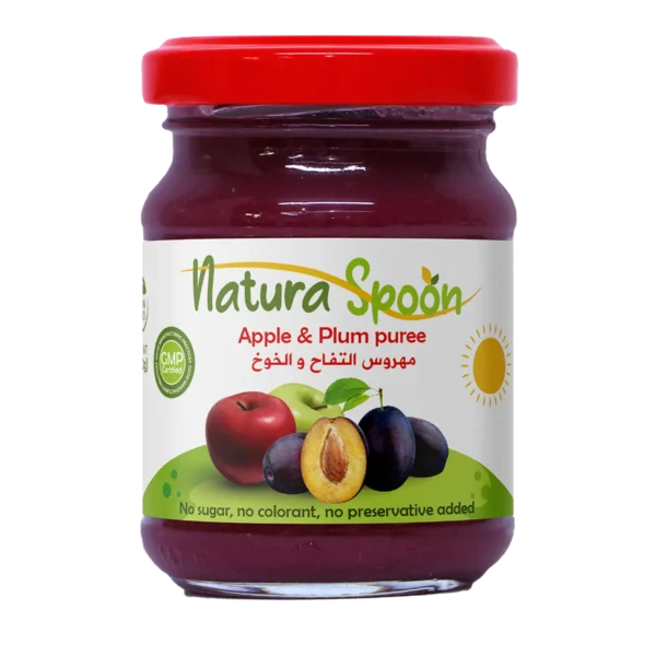 Natura spoon Apple   Plum puree