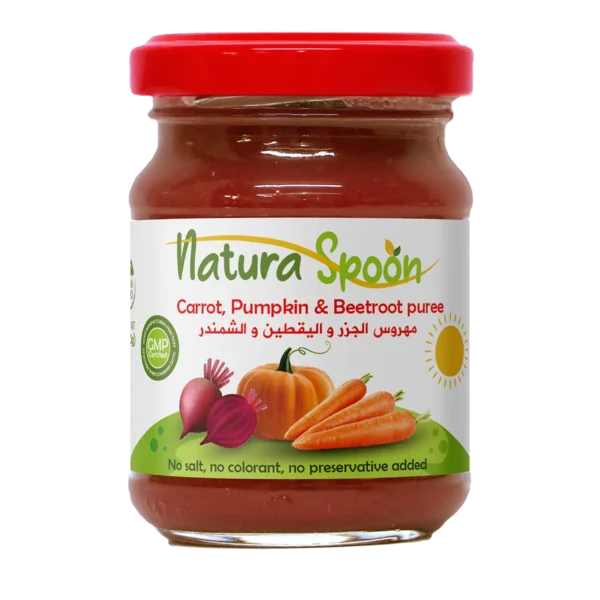 Natura spoon Carrot Pumpkin   Beetroot puree