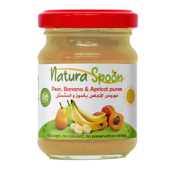 Pear Banana   Apricot puree